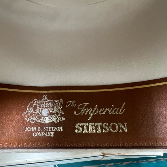 1950’s John B Stetson The Imperial Tan Long Haired Beaver Fur Fedora Size 7/56CM - Picture 7 of 11